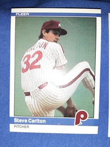 1984 Fleer Steve Carlton #25 Philadelphia Phillies HOF - Free Shipping MVP MLB