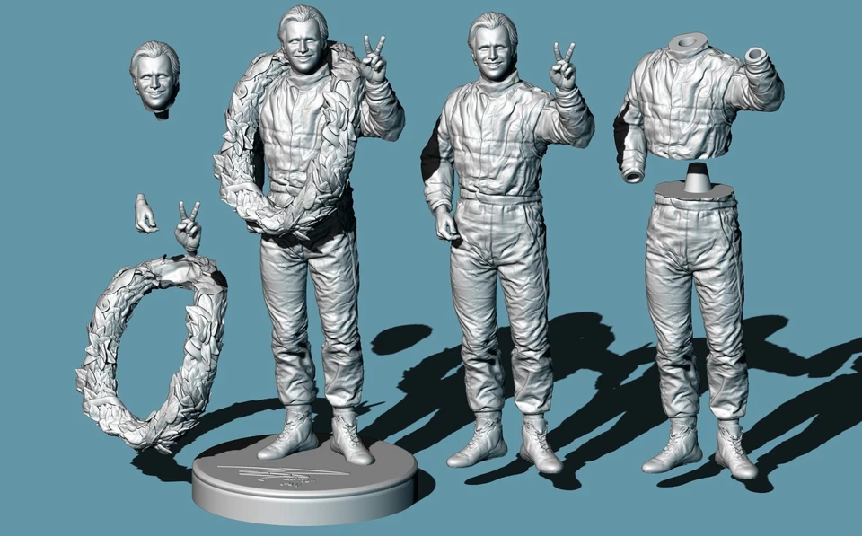 AUTO INDY INDY MODELLO 3D IN RESINA D'ACQUA DAN WHELDON - Immagine 1 di 4