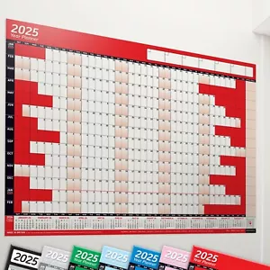 2025 Calendar Wall Planner Staff Holiday Calender Project Chart 14 Months - Picture 1 of 188