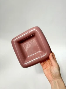 Royal Haeger Mauve Rosa Eckig Catchall MCM Keramik Vintage Schale - Bild 1 von 9