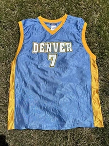 Vintage Denver Nuggets Chauncey Billups Jersey Blue Sz XL NBA Carmelo Y2K - Picture 1 of 3