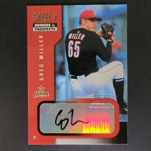 Greg Miller 2002 Select Rookies & Prospects Autographs #38 Houston Astros Auto - Bild 1 von 6