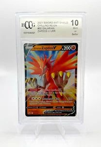 Galarian Zapdos V BCCG 10 GEM MINT SWSH Chilling Reign #080 Pokémon Card #080 - Picture 1 of 2