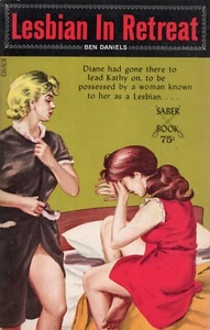 Lesbian in Retreat Ben Daniels Vintage Sleaze Lesbian GGA Pulp Paperback Fine - Picture 1 of 1