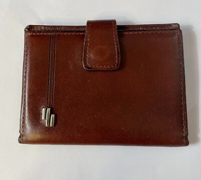 Vintage Princess Gardner Leather Credit Card ID Wallet With Snap Closure - Image 1 of 4