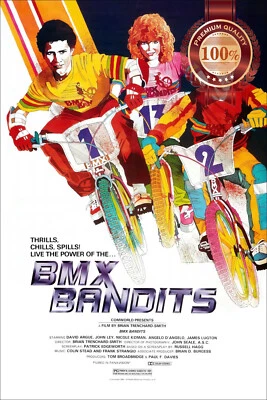 BMX BANDITS 1983 80s ORIGINAL CINEMA OFFICIAL MOVIE ART PRINT PREMIUM POSTER Foto 1 de 4