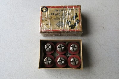 Tapones de drenaje vintage Champ-Items 949B 6 piezas aptos para Buick Packard Hupmobile 1935-1941 Foto 1 de 3