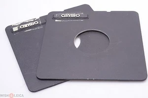 ✅ 1 CAMBO 162x162mm LENS BOARD, PLATE 59MM DIAMETER HOLE 4x5, 5x7, 8x10 CAMERA - Picture 1 of 1