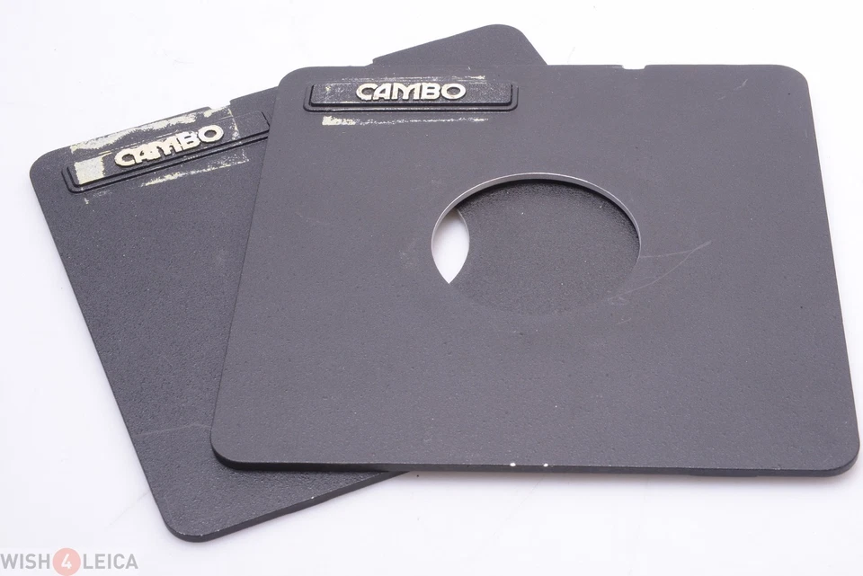 ✅ 1 CAMBO 162x162mm LENS BOARD, PLATE 59MM DIAMETER HOLE 4x5, 5x7, 8x10 CAMERA - Image 1 of 1