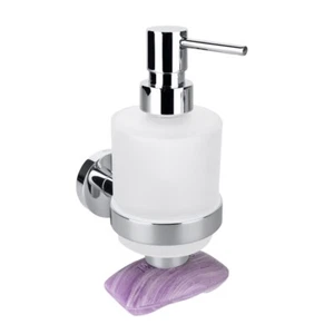 Dispensador de jabón BOMEGA cromo pulido 200 ml baño y cocina >> para perforar o pegar - Imagen 1 de 7