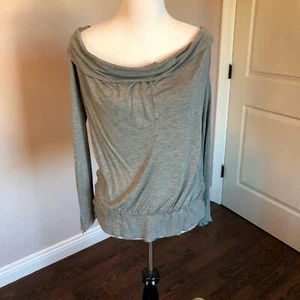 EUC MAX MARA graues Jersey Langarmshirt Gr. L Made in Italy - Bild 1 von 8