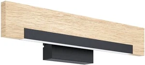 Schwarz Helle Holz Moderne Wandleuchte Leuchter Flurlampe 3000K 1050lm IP20 - Bild 1 von 1