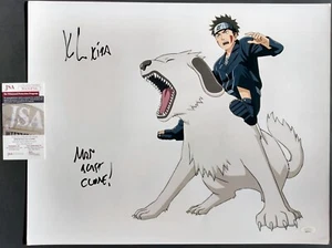 "Foto firmada de KYLE HEBERT 16x20 ""Naruto: Shippuden"" (JSA de autenticidad) como KIBA INUZUKA - Imagen 1 de 5