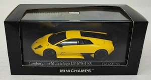 MINICHAMPS 1:43 Lamborghini Murcielago LP 670-4 SV 2009 Yellow 400103940 Diecast - Picture 1 of 7