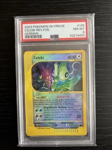 Pokémon Skyridge Celebi Rev. Foil Holo PSA 8 German - Bild 1 von 2