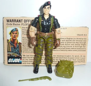 G.I.JOE 1985 PEDERNAL SUELTO + 100% COMPLETO Y TARJETA DE ARCHIVO COBRA GI JOE - Imagen 1 de 1