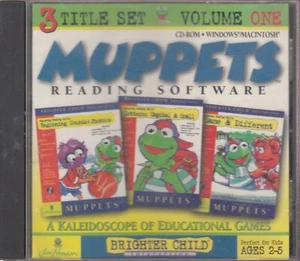 PC CD-ROM: MUPPETS Reading Software Vol 1 - 3 Titles - Beginning Sounds Phonics - Picture 1 of 2