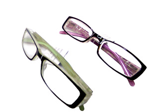 2 pair Lady /Girl Reading Glasses Impact resistant Power +3.50 compact readers