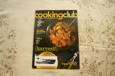 Cooking Club Back Issue Magazine, Fall 2014, Slow Cook Suppers, Cake Recipes, - Image 1 of 4