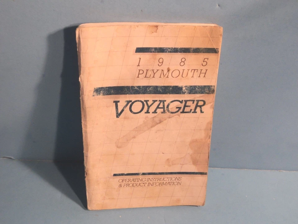 Plymouth Voyager 85 1985 manual del propietario Foto 1 de 1