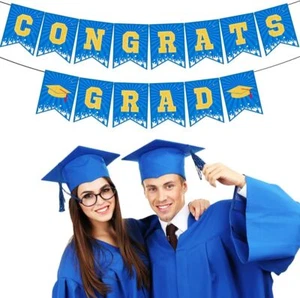 14 Piece Graduation Banner, Congrats Grad Decoration - Picture 1 of 5