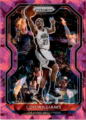 2020-21 Panini Prizm #151 Lou Williams Pink Ice Prizms Los Angeles Clippers - Image 1 of 2