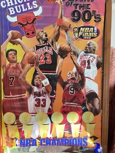 Chicago Bulls "Team of the 90's" Starline Poster Original Full Size Jordan - Bild 1 von 1