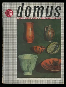 Architektur Zeitschrift DOMUS Kunst im Haus Nr. 108 Dezember 1936 Gio Ponti - Bild 1 von 1