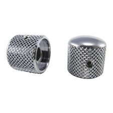 Ernie Ball Tele-stule knobs chrome plated brass set of  2 Free US Shipping for sale