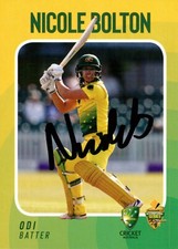 ✺Signed✺ 2019 2020 AUSTRALIA Cricket Card NICOLE BOLTON WBBL