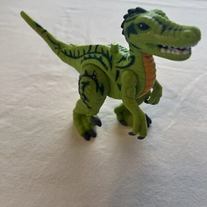 2008 Fisher Price Imaginext Green Raptor Dinosaur - Picture 1 of 6