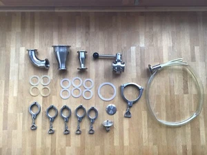 Tri-Clamp fittings für Dump Valve Triclamp Brauen Ablass Schmetterlingsventil - Bild 1 von 6