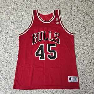 Champion Chicago Bulls #45 Michael Jordan Trikot Herren 48 Rot Ärmellos - Bild 1 von 19