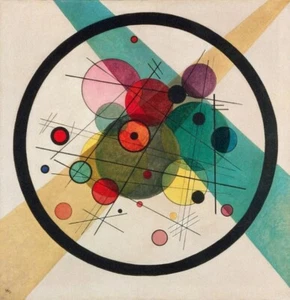 Circles in a Circle Wassily Kandinsky 1919 Abstract Geometric Modern Art Print - Picture 1 of 2