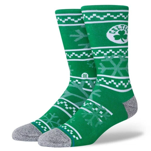 Stance NBA Boston Celtics Frosted Infiknit Crew Socks Men’s L 9-13 Green NWT Cover