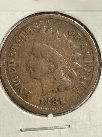 1881 Indian Head Cent - a nice circulated cent, no problems Cover