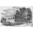 INDIA House at Arrah Fortified Against Danapur Mutineers - Antique Print 1857