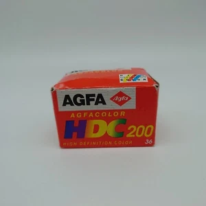 Rollo de película Agfa HDC Plus 200 color 24x36 mm 24 caducado nuevo stock antiguo - Imagen 1 de 4