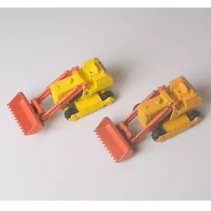 2x Lesney "Matchbox" Series Kingsize K-8 Caterpillar Traxcavator 1970, Play Worn - Bild 1 von 24