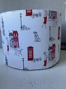 101 Dalmatian’s 30cm Ceiling Shade in Red/white - Picture 1 of 2