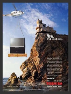 Anuncio publicitario impreso Toshiba proyección trasera de pantalla ancha década de 2000 HDTV - Imagen 1 de 1