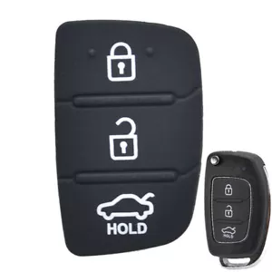 Car Key Pad Rubber Repair Car Key Fob For Hyundai Creta Tucson I20 I40 ix35 ix45 - Picture 1 of 4