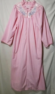 Carriage Court Robe SZ S Vtg Old Stock Pink House Coat Golden Girls Style 922 - Picture 1 of 6