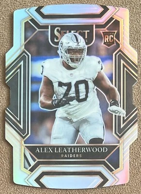 Alex Leatherwood 2021 Panini Select Silver Prizm Die-Cut Rookie #286 Club Level - Image 1 of 2