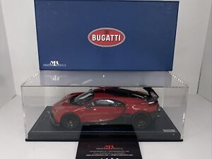 1/18 MR Collection Hand Made Bugatti Chiron Red / Carbon RARE # BUG013C