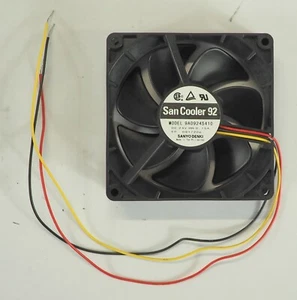 Lot of 5 Sanyo Denki San Cooler 92 9A0924S410 Fan 24V 0.15A - Picture 1 of 2