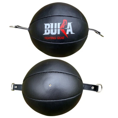 BUKA FIGHTING GEAR BUKA ®Leather Double End Bag Boxing Floor to Ceiling Speed Ball Punching Bag MMA