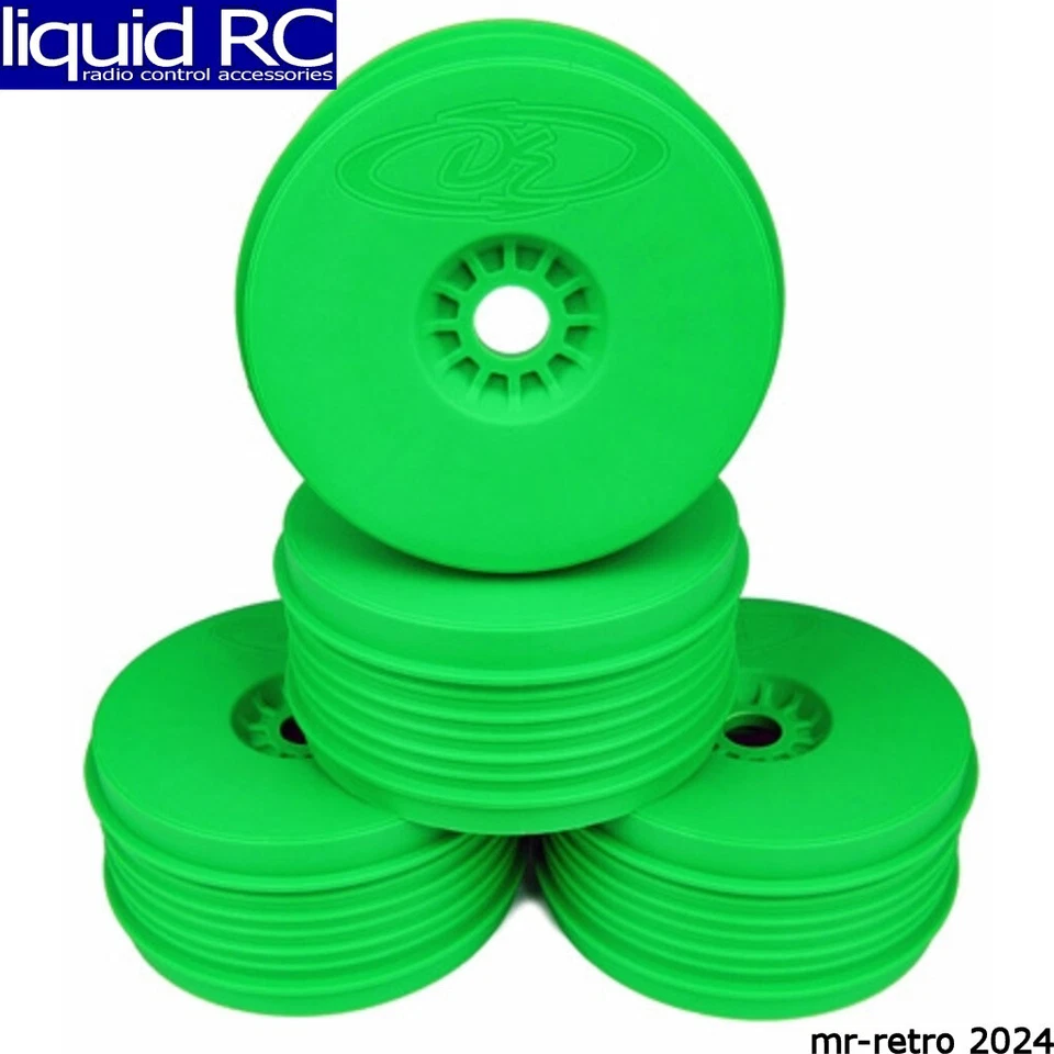 De Racing Psb8g Green Speedline Plus Buggy Wheels for 1/8 Buggy 4pcs DERPSB8G