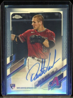 2021 Topps Chrome DAULTON VARSHO rookie RC autograph AUTO blue jays - Image 1 of 2