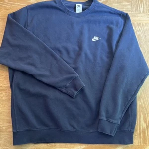 NIKE Sportswear Club Fleece Mens Crewneck Sweatshirt 3XL Tall NAVY - Picture 1 of 4